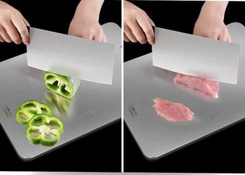 不锈钢案板可以切菜和肉吗？