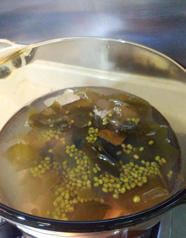 海带绿豆冬瓜汤的做法？