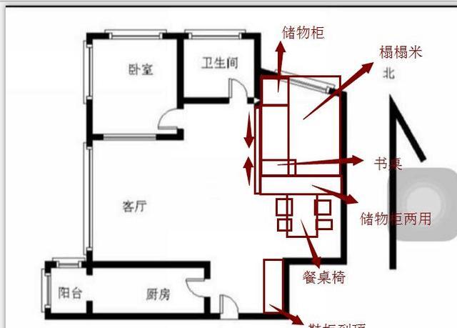 80平米的一室一厅户型可以改成两居室么？
